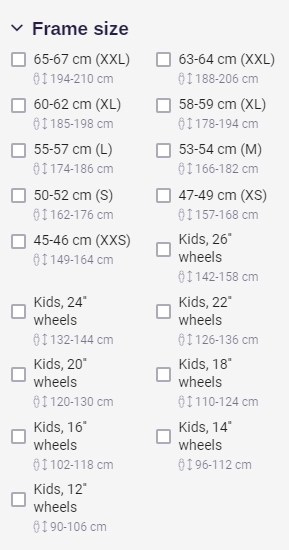 Moreel informatie Makkelijk in de omgang Frame sizes: The ultimate guide | BikeFair