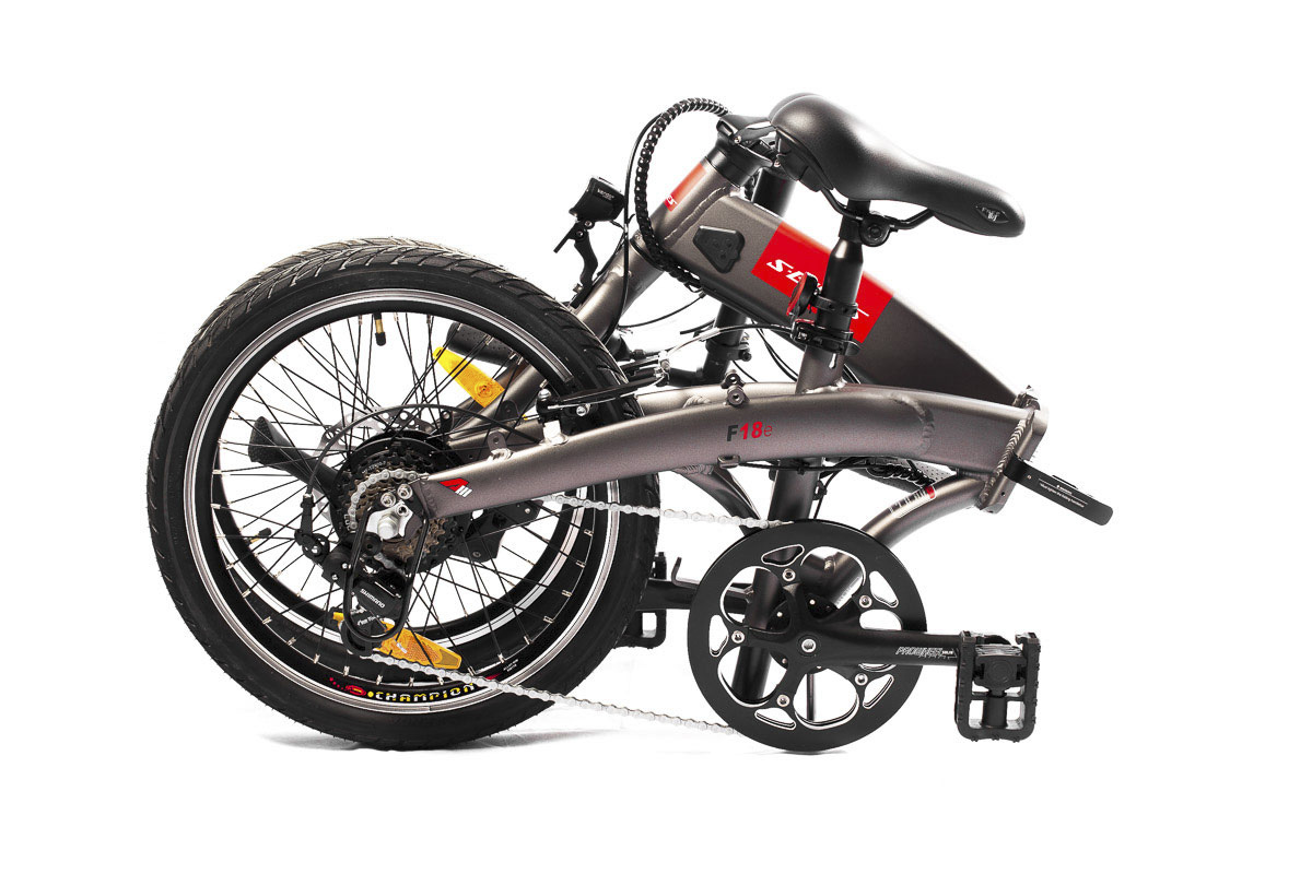 An electric folding bike